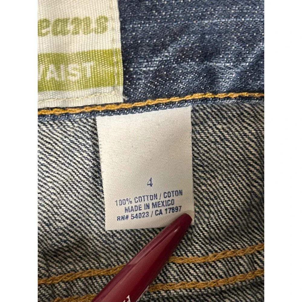 Old Navy Blue Jeans Womens 4 Low Waist Bootcut Denim Medium Wash 100%‎ Cotton